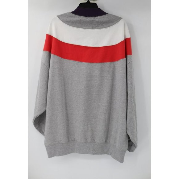 NWT Urban Outfitters sweatshirt Womens Medium Mock Neck Pullover Gray oversized - Picture 7 of 13
